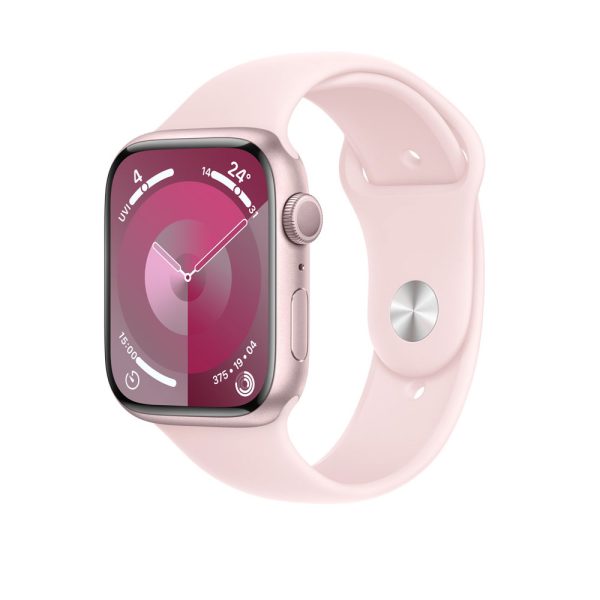 Smart Watch Apple Watch Series 9 Model Pink Aluminum Case Light Pink -45MM - Pink / Original
