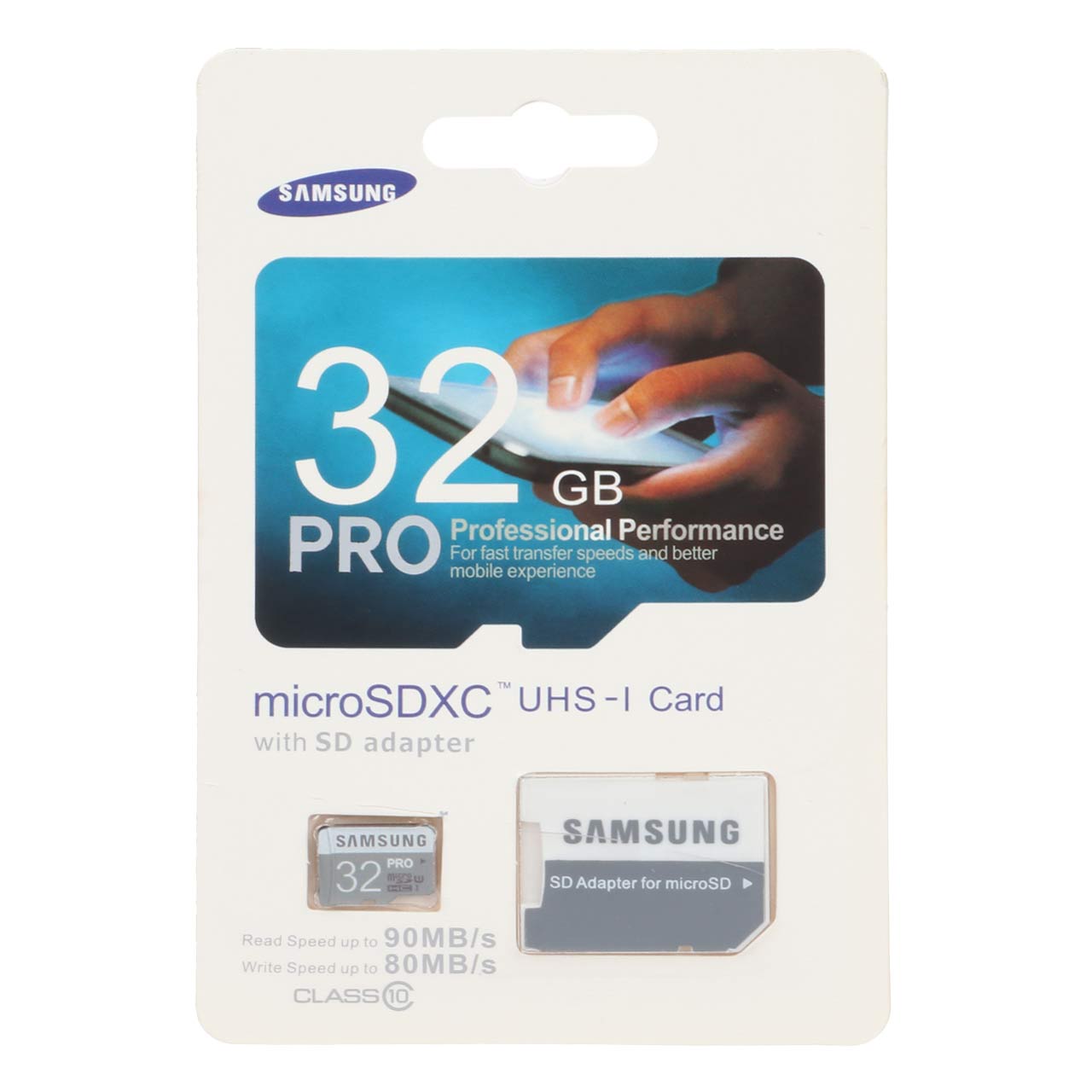 Samsung microSDXC & adapter UHS-I U1 Class 10 - 90MB/s - 32GB