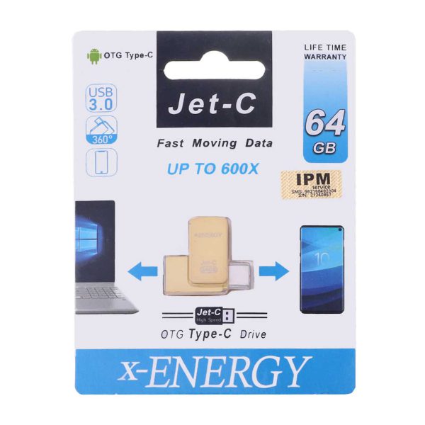 فلش مموری X-ENERGY Jet-C OTG Type-C USB3.0 Flash Memory-64GB