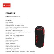 اسپیکر بلوتوثی قابل حمل PROONE PHB4924