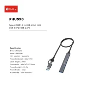 هاب 4 پورت USB پرووان مدل PHU590
