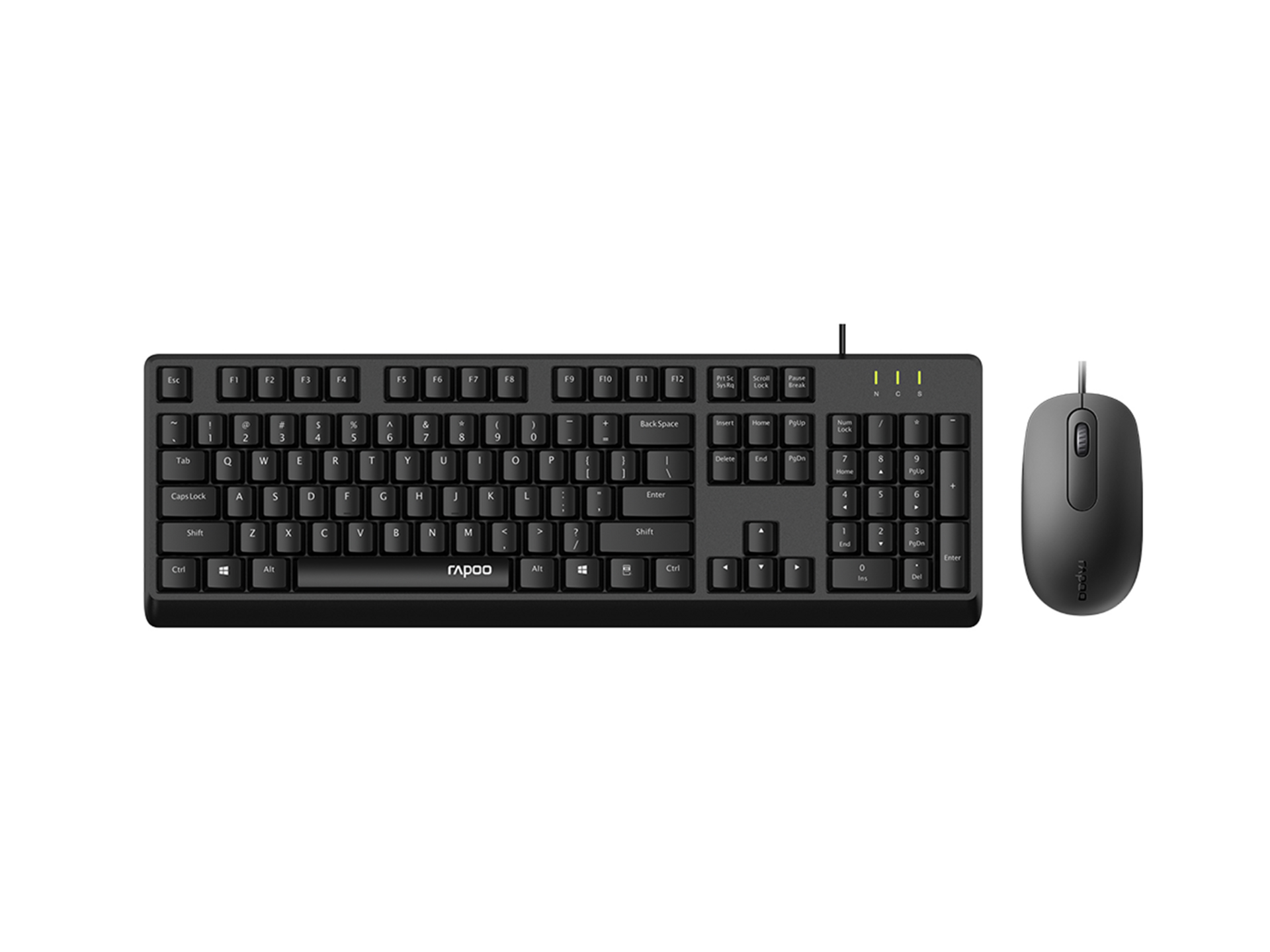 ست کیبورد و ماوس سیم دار رپو مدل X130 PRO