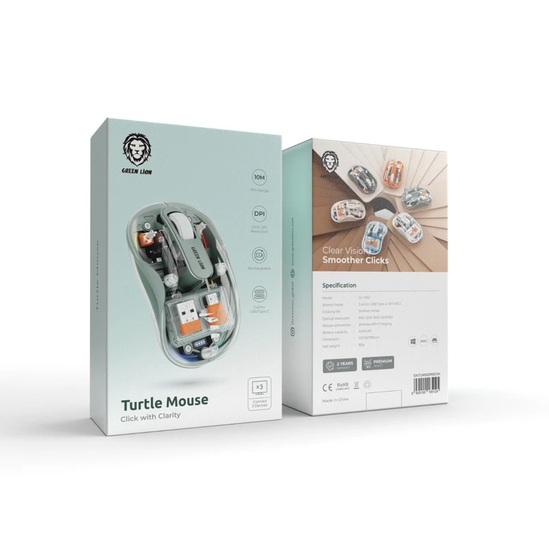 ماوس بی سیم گرین لاین مدل transparent mouse 2