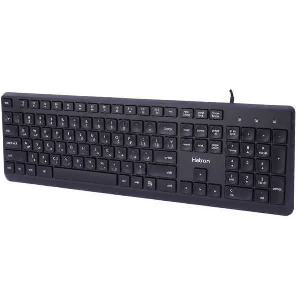 کیبورد هترون مدل HK190 ا HK190 USB Wired Keyboard