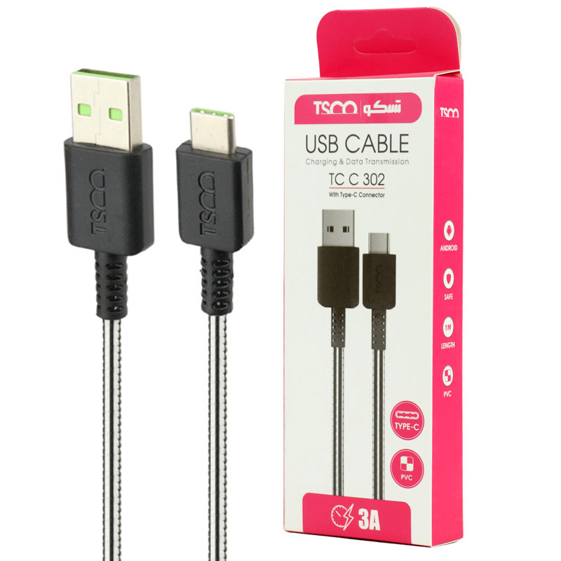 کابل تایپ سی تسکو c302