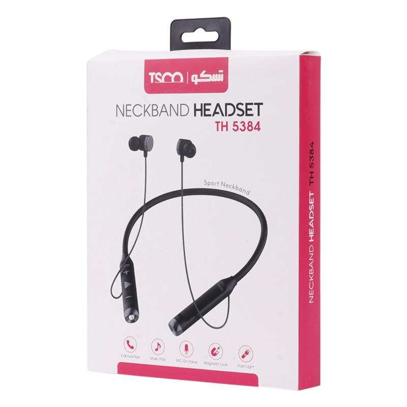 هندزفری بلوتوث دورگردنی و رم خور TSCO TH 5384