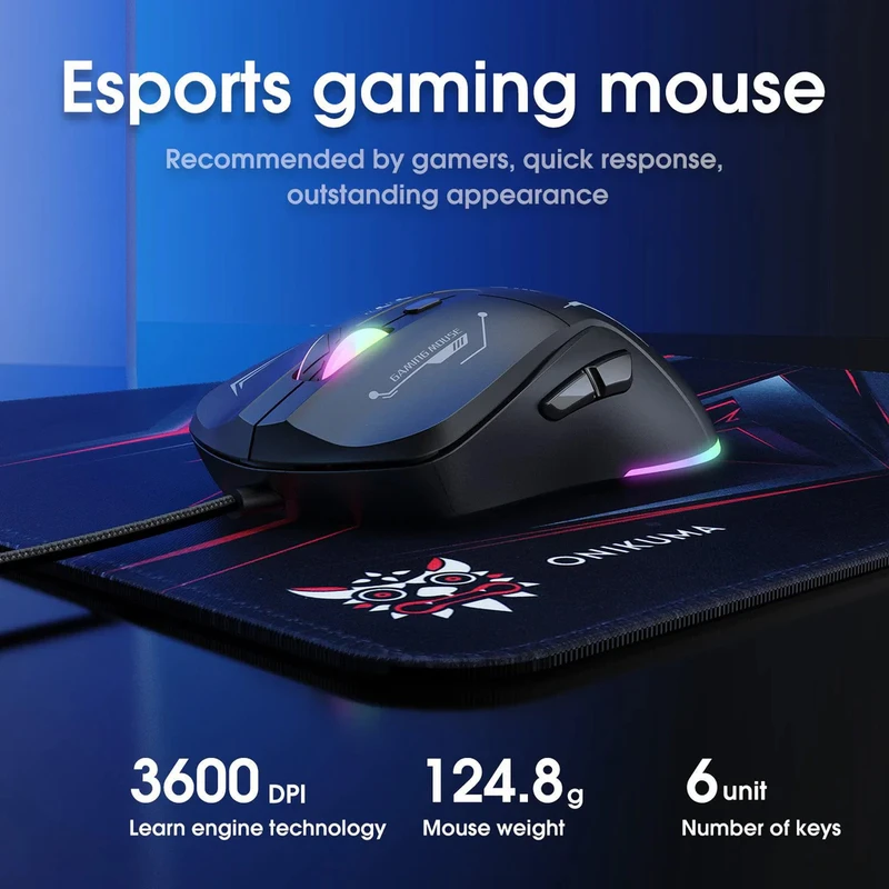 ONIKUMA TZ3006 3 in 1 Gaming Keyboard and Mouse