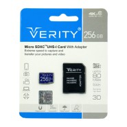 رم میکرو 256 گیگ وریتی Verity Ultra U3 C10 80MB/s + خشاب