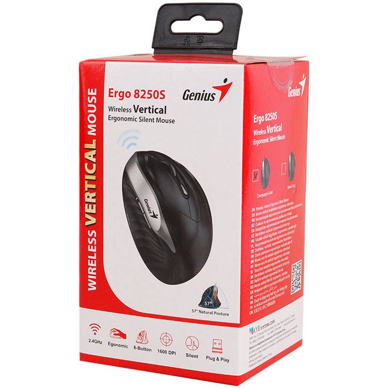 Mouse Genius Ergo 8250S Champagne Wireless