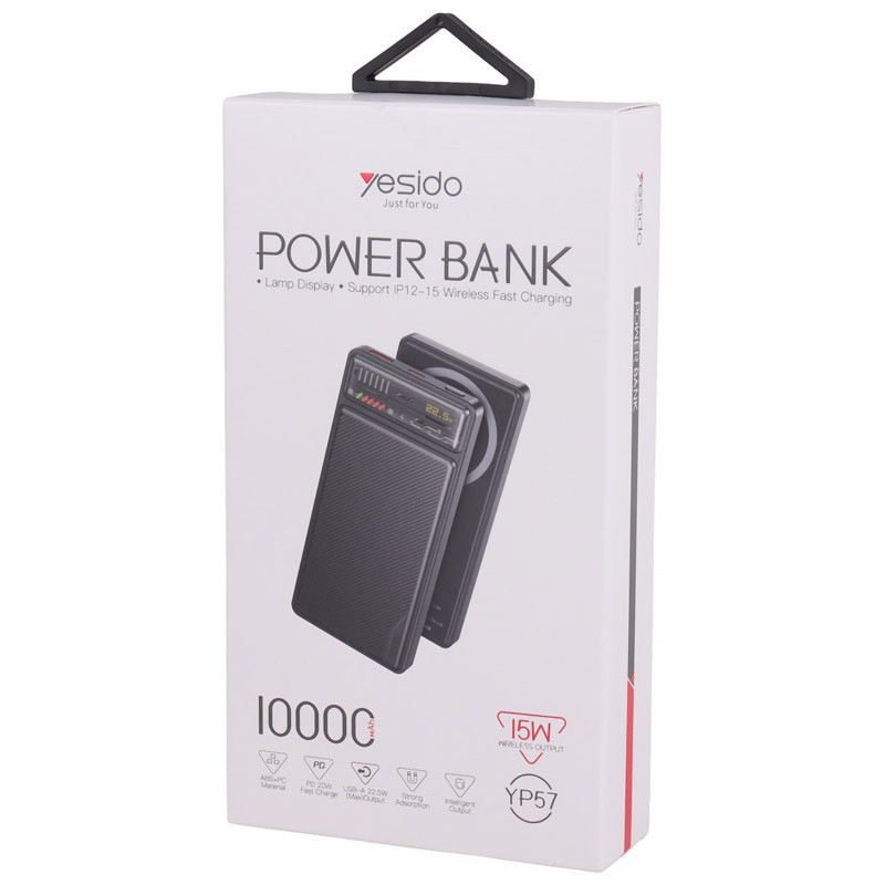 پاوربانک یسیدو مدل YP57 ظرفیت 10000 میلی آمپر ساعت