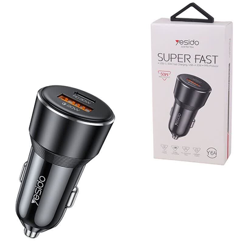 شارژر فندکی 30 وات یسیدو Y64