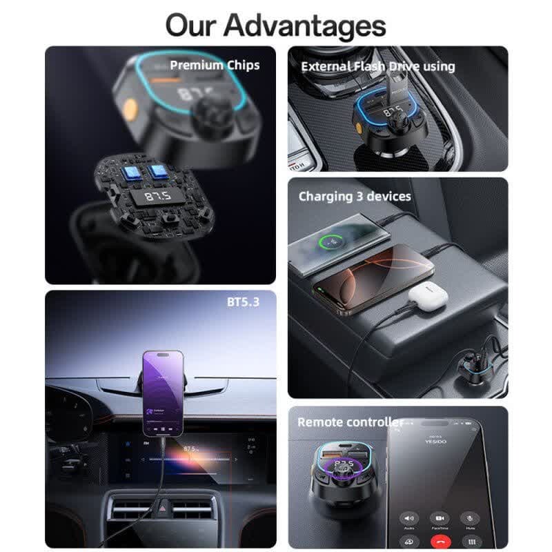 Yesido Y70 Car MP3 Player FM Transmitter