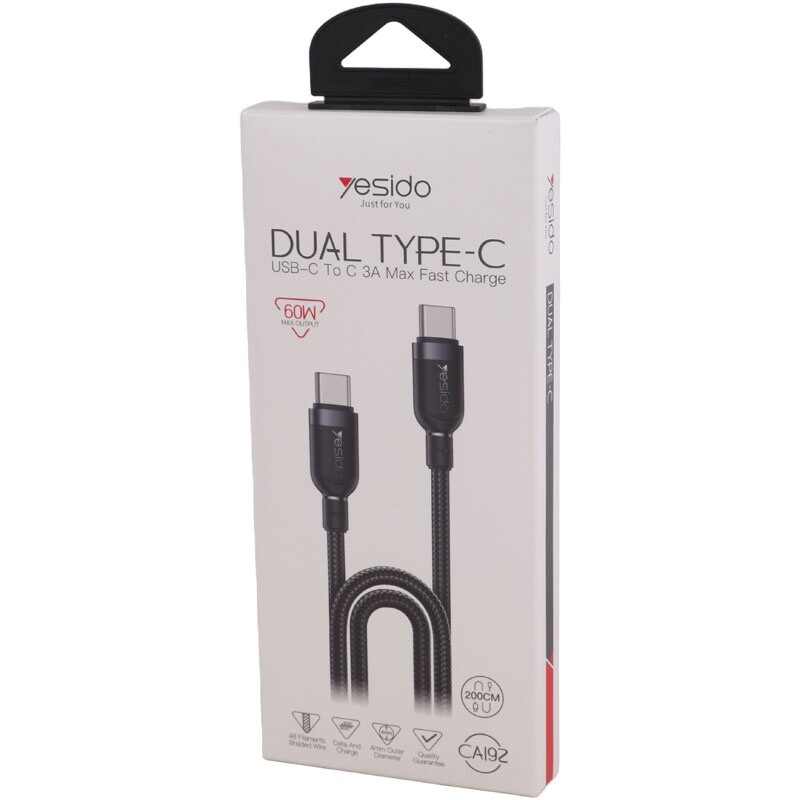 Yesido CA192 Type-C To Type-C 60W