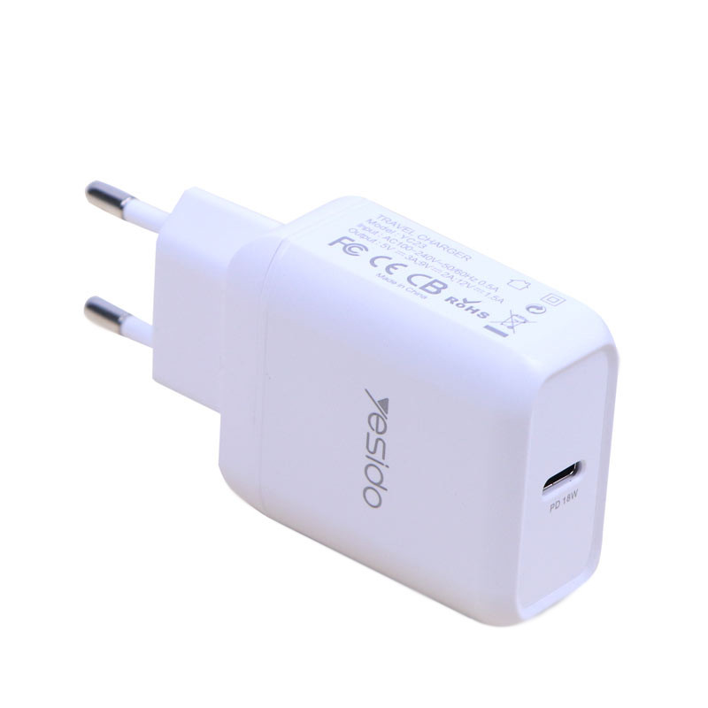 شارژر دیواری فست شارژ یسیدو مدل YC23 توان ۱۸ وات