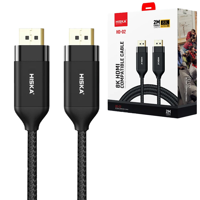 کابل HDMI 8K هیسکا HISKA HD-03 طول 3 متر
