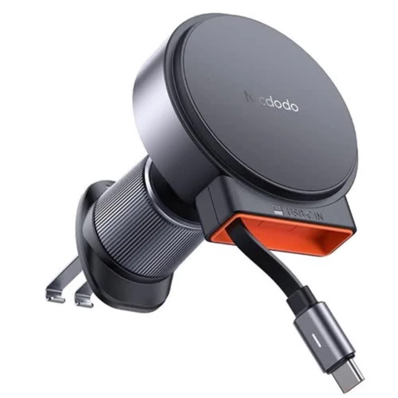 MCDODO CH-300 True 15w Built In Retractable Cable Magnetic Wireless Car Charger
