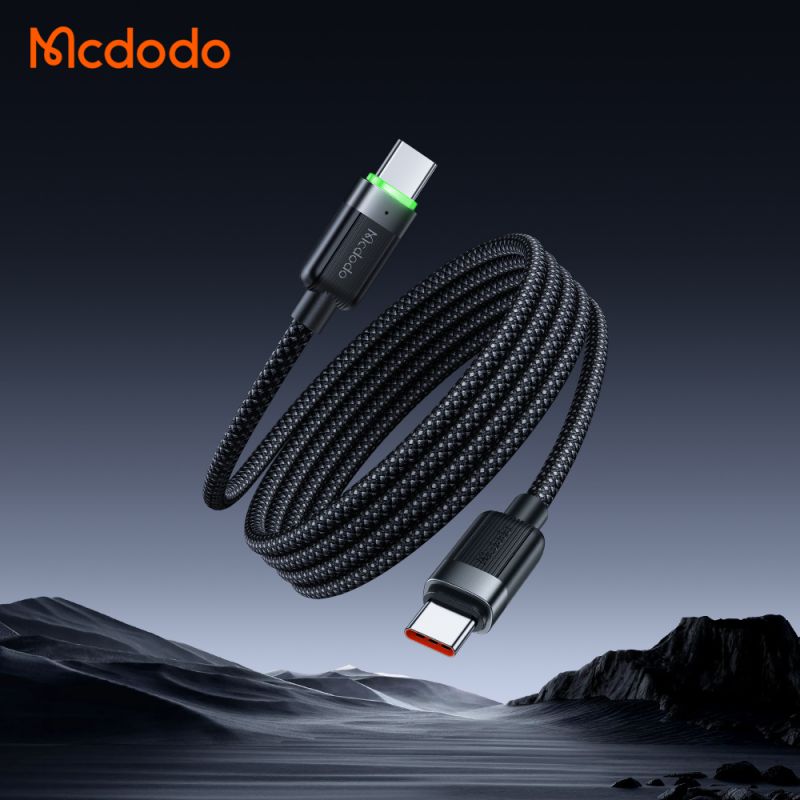 کابل شارژ دو سر تایپ سی 60 وات بدنه مگنتی مک دودو مدل MCDODO CA-2000