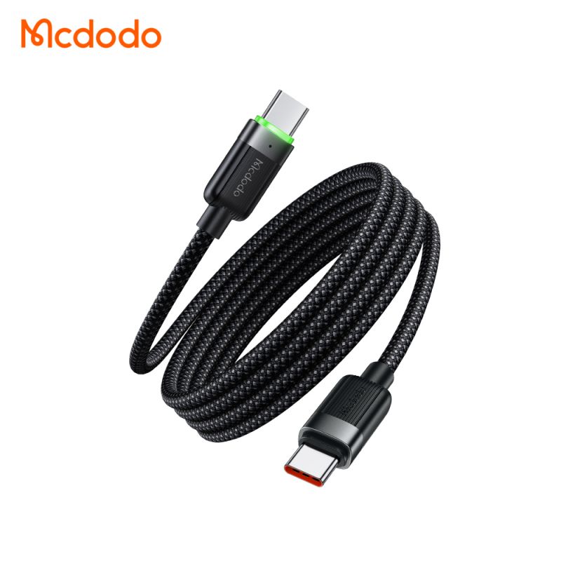 کابل شارژ تایپ سی به تایپ سی 60وات بدنه مگنتی مک دودو مدل MCDODO CA-2000 طول 1.2متر